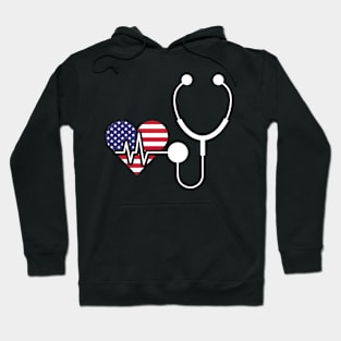 Nurse Patriotic For The 4th Of July Hoodie